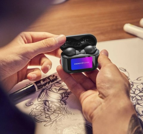 Energy Sistem Prawdziwie bezprzewodowe słuchawki douszne Energy Sistem Icon Series, grafitowe | Energy Sistem