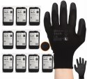 Rękawice Robocze MERCATOR Tech Black+Black PU - 120 Par (8 - M)