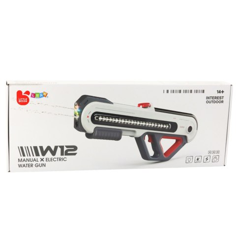 Duży Pistolet Karabin W12 Elektryczny Na Wodę LED Biały 60cm