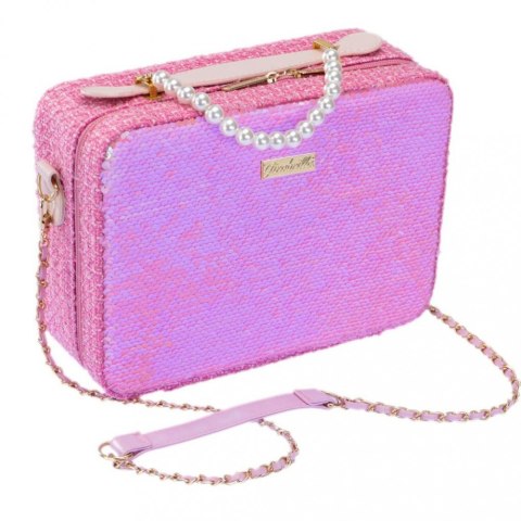 Walizka make-up ciemny róż