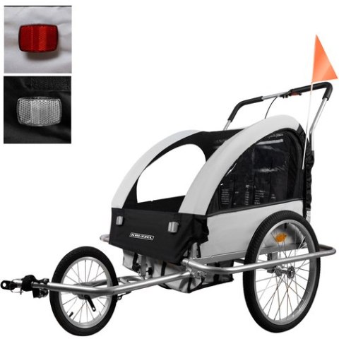 Przyczepka rowerowa amortyzowana 3w1 Kruzzel 25372