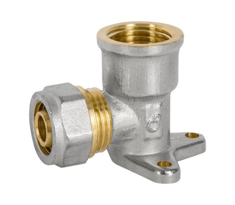 DIAMOND KOLANO PEX-AL-PEX CHROM Z ŁAPKAMI-1/2*20