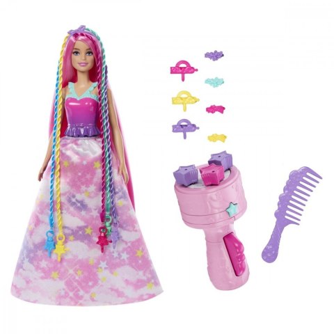 Lalka barbie dreamtopia księżniczka zakręcone pasemka