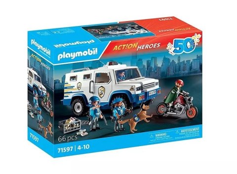 Zestaw z figurkami action heroes 71597 transporter pieniędzy