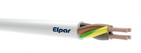 ELPAR PRZEWÓD WARSZTATOWY OWY H05VV-F 4X2,5 BIAŁY 300/500V