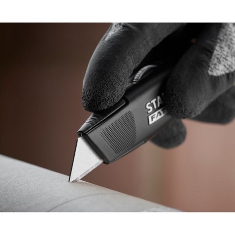 STANLEY NÓŻ HEAVY DUTY OSTRZE TRAPEZ STAŁE METALOWY CZARNY