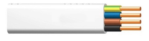 ELPAR PRZEWÓD YDYP 4X1,5 ŻO BIAŁY 450/750V
