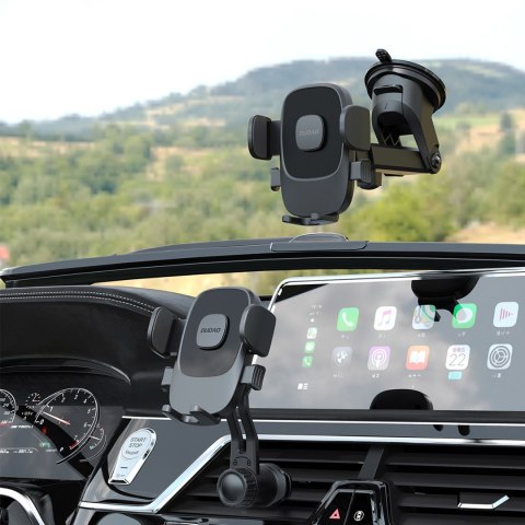 Uchwyt samochodowy na smartfona F2N na kratkę nawiewu 360 stopni - czarny