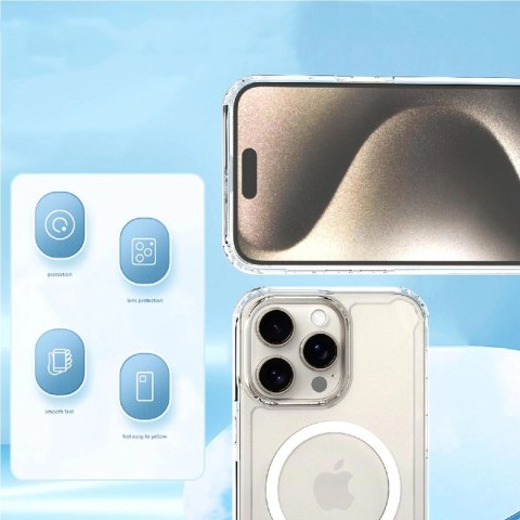 Etui case na Samsung Galaxy S24 FE Clear Corner Case MagSafe - przezroczyste