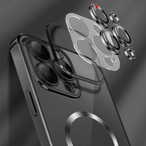 Etui case na Samsung Galaxy S24 FE Electroplated Magsafe - czarne