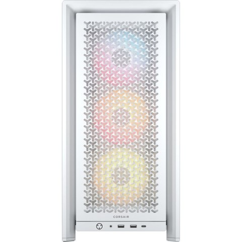 Corsair Corsair PC Case | Frame 4000D RS ARGB Modular | White | Mid-Tower | Power supply included No