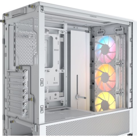 Corsair Corsair PC Case | Frame 4000D RS ARGB Modular | White | Mid-Tower | Power supply included No