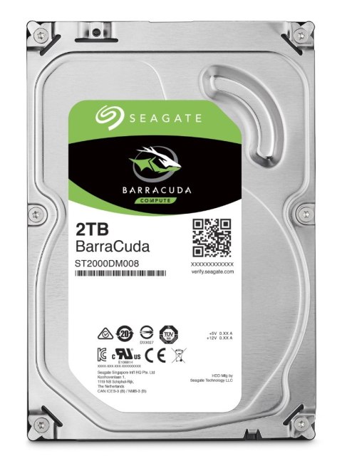 Dysk serwerowy HDD SEAGATE Barracuda ST2000DM008 (2TB /3.5" /7200RPM )