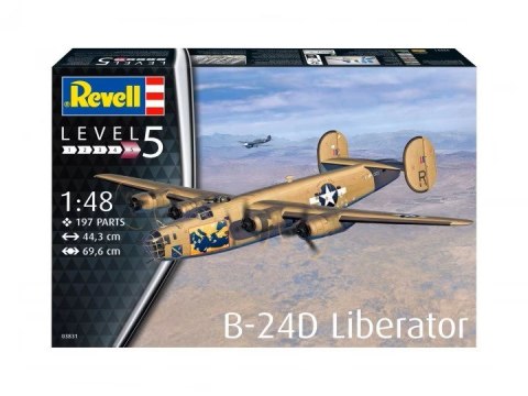 Model plastikowy samolot b-24d liberator 1/48