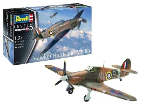 Model plastikowy samolot hawker hurricane mk iib 1/32