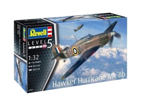 Model plastikowy samolot hawker hurricane mk iib 1/32