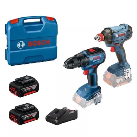 BOSCH ZESTAW COMBO 18V GDX 18V-285 + GSR 185-LI 2*2.0AH