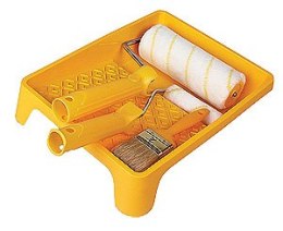 KAEM WAŁEK GEPARD 10CM + 18CM + PĘDZEL 50MM + KUWETA 24*32CM