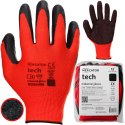Rękawice Robocze MERCATOR Tech Red+Black Latex - 12 Par (8 - M)