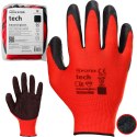 Rękawice Robocze MERCATOR Tech Red+Black Latex - 12 Par (8 - M)