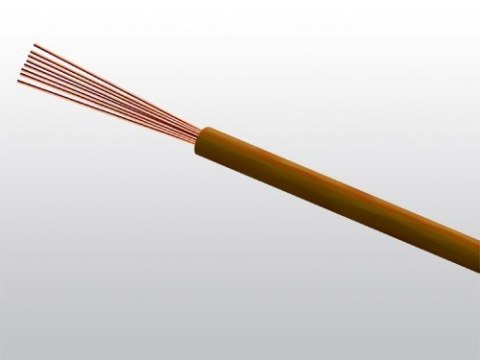 Przewód LgY 1*0,75 500V brązowy