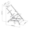 Składany stojak na kierownicę wyścigową NanoRS, max 20kg, RS155