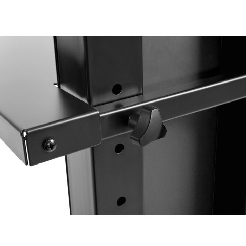 Stand do telewizora z półką Maclean, profesjonalny, nowoczesny, max VESA 600x400, max 40kg, MC-865