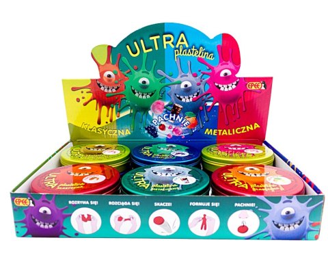 Ultra plastelina pachnąca display 12 sztuk