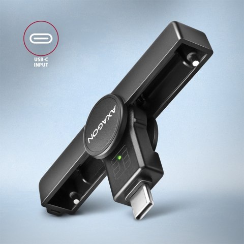 AXAGON AXAGON Foldable pocket USB-C contact Smart/ID card reader | CRE-SMPC