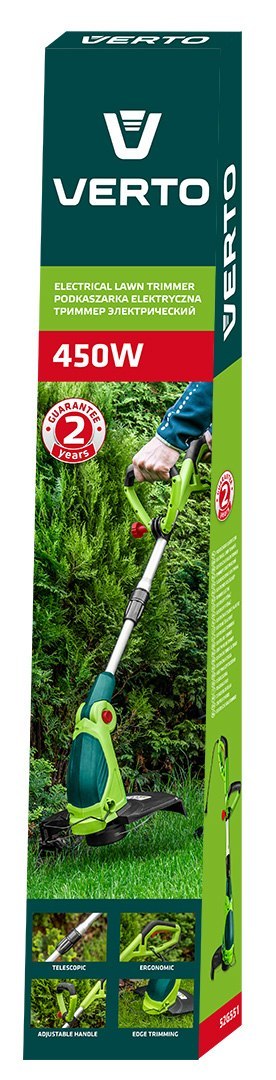 Podkaszarka 450W, szerokość koszenia 290 mm