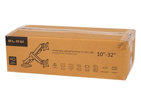 76-880# Uchwyt tv lcd hq 17"-32" do biurka z przegubem podwójny