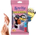 NOVITA Minionki Chusteczki nawilżane do demakijażu dla nastolatków, 12 szt.