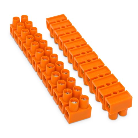 UN LISTWA ZACISKOWA 16MM2 12-TOROWA 250V POMARAŃCZOWY