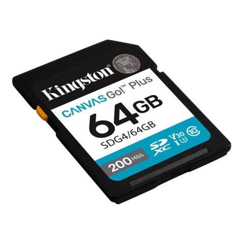 Kingston Kingston | Canvas Go! Plus | 64 GB | SD | Flash memory class Class 10, UHS-I, U3, V30