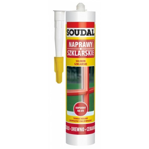 SOUDAL SILIKON SZKLARSKI SOUDAL BIAŁY 280ML