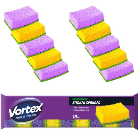VORTEX Gąbki kuchenne 10 szt.