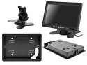 Monitor samochodowy lcd 7cali z obsługą do 2 kamer i czujnikami parkowania