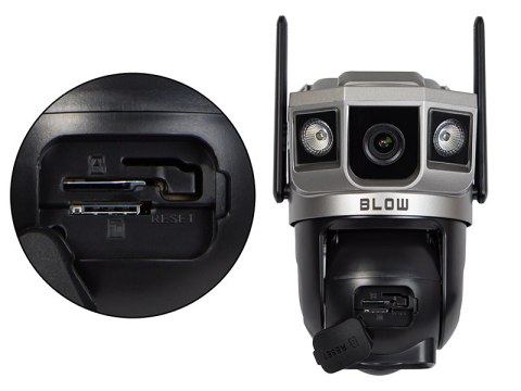 78-666# Kamera blow 4g ptz 4mp h-396-aov duallens solarna z akumulatorem