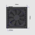 GEMBIRD ZASILACZ KOMPUTEROWY FORNAX POWER 650W 80+BRONZE ATX, 650W, AKTYWNE PFC, 12CM WENTYLATOR