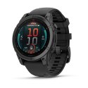 Zegarek sportowy Garmin Fenix E Stainless Steel AMOLED 47mm Czarny