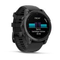 Zegarek sportowy Garmin Fenix E Stainless Steel AMOLED 47mm Czarny