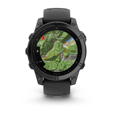 Zegarek sportowy Garmin Fenix E Stainless Steel AMOLED 47mm Czarny