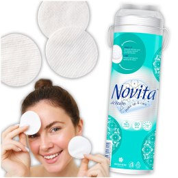 NOVITA Delikatne płatki kosmetyczne 80 sztuk