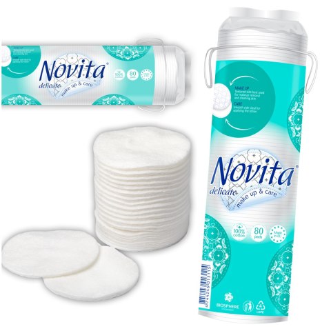 NOVITA Delikatne płatki kosmetyczne 80 sztuk
