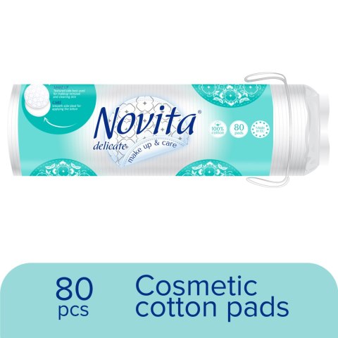 NOVITA Delikatne płatki kosmetyczne 80 sztuk