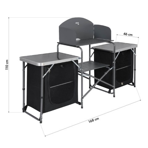 NC3042 SKŁADANA SZAFKA TURYSTYCZNA KUCHENNA Z OSŁONĄ NILS CAMP