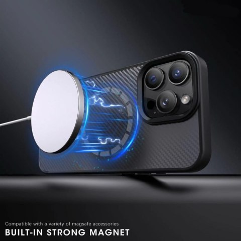 Etui case na Samsung Galaxy S25 Ultra Carbon Fibre Case MagSafe - szare