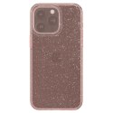 Etui case na iPhone 15 Pro Max Liquid Crystal Glitter - różowo przezroczyste