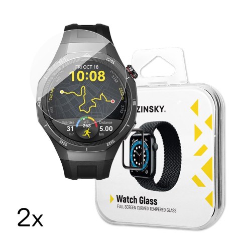 Szkło hartowane do Huawei Watch GT 5 / GT 5 Pro / GT 4 / GT 4 Pro / GT 3 / GT 3 Pro Full Glue 46 mm - 2 szt.