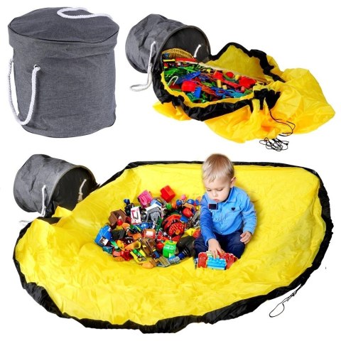 Kosz Worek Organizer Mata na Zabawki dla Dzieci Solidny VILDE 30 x 29 cm